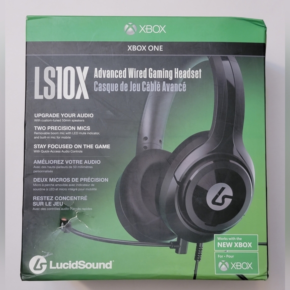 LucidSound LS10X Wired Stereo Gaming Headset with Mic for Xbox Series X|S - Blac - Picture 1 of 9